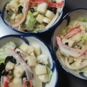 カニカマと長芋の海苔サラダ